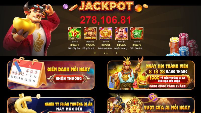 Ấn tượng với tỷ lệ trả thưởng King88 cao ngất ngưỡng