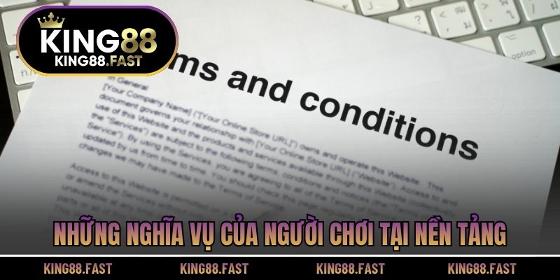 Những nghĩa vụ của người chơi tại nền tảng