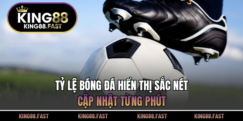 Tỷ lệ bóng đá hiển thị sắc nét, cập nhật từng phút